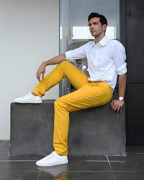 👖 Pantalon Kaki Homme - Coupe Cintrée & Décontractée 🌿
