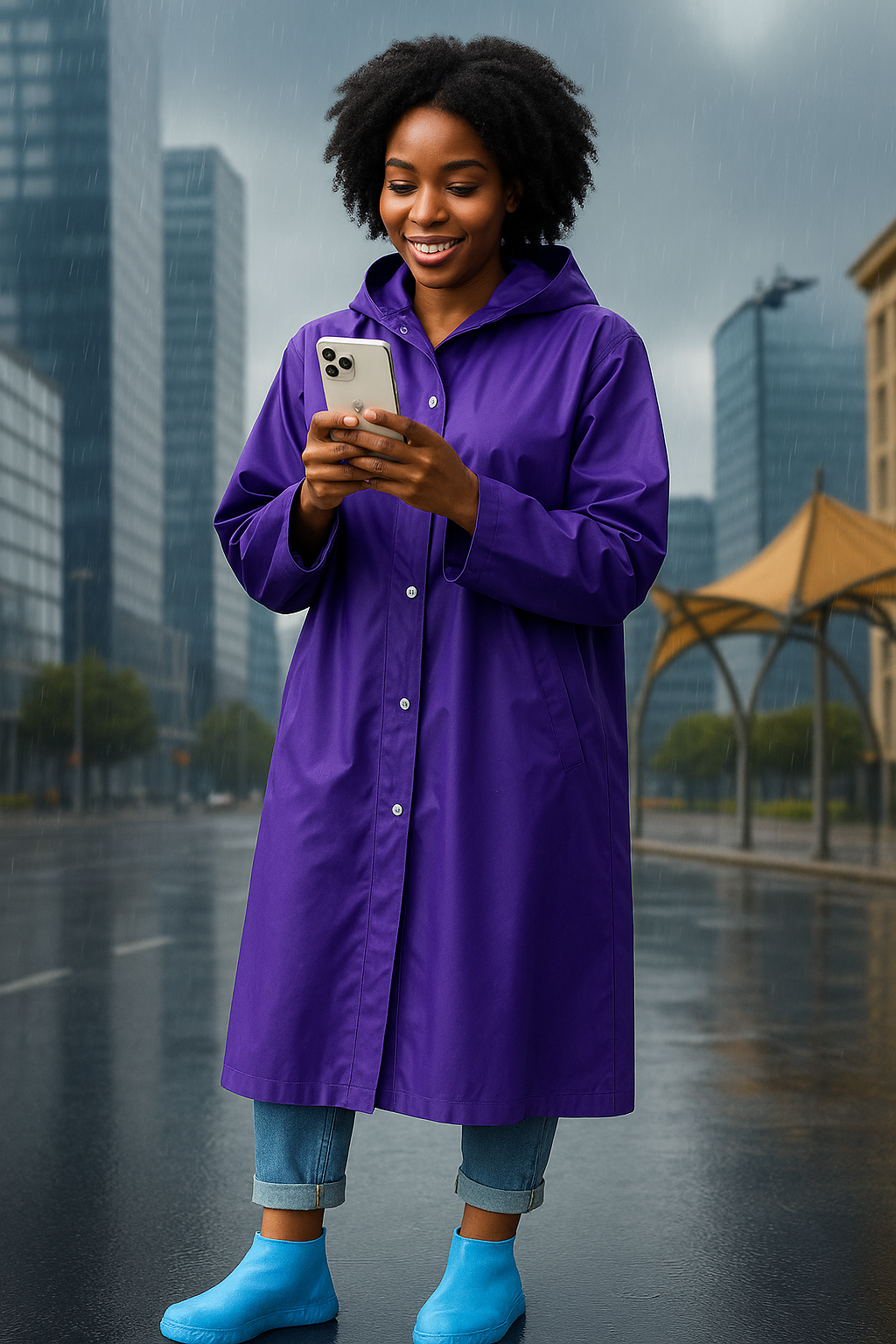 Veste de Pluie Imperméable – Confort et Style Sous la Pluie